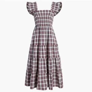 Hill House The Ellie Nap Dress Multi Tartan Plaid XS